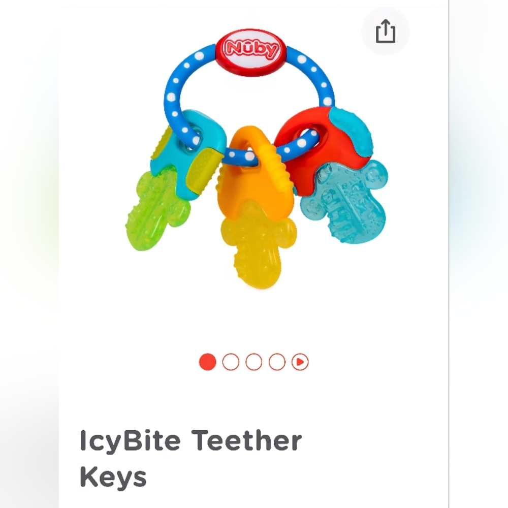 Nuby Icybite Teether Keys